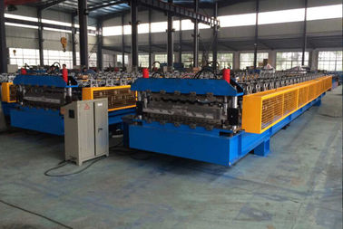 5T Roof Panel Double Layer Roll Forming Machine 0.3-0.8mm 18 Stations