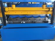 Chain Drive Color Steel Tile Forming Machine , Roof Sheet Making Machine
