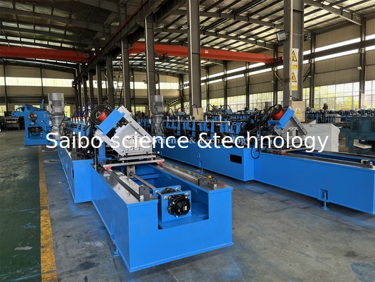 Precision CU Track cutting with 22kw Main Power Solar Roll Forming Machine