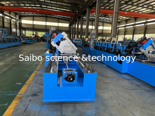 Precision CU Track cutting with 22kw Main Power Solar Roll Forming Machine
