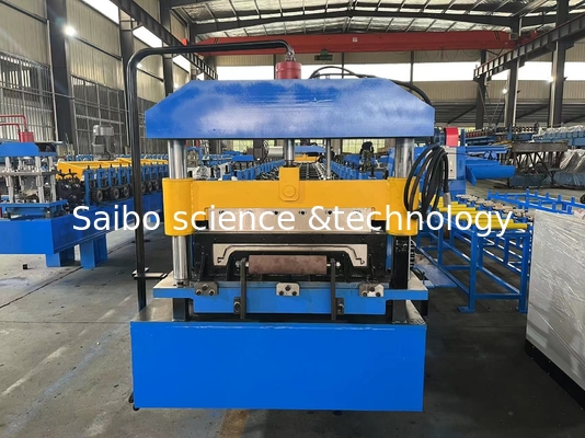 5T Hydraulic Decoiler Standing Seam Roll Forming Machine With Punching System