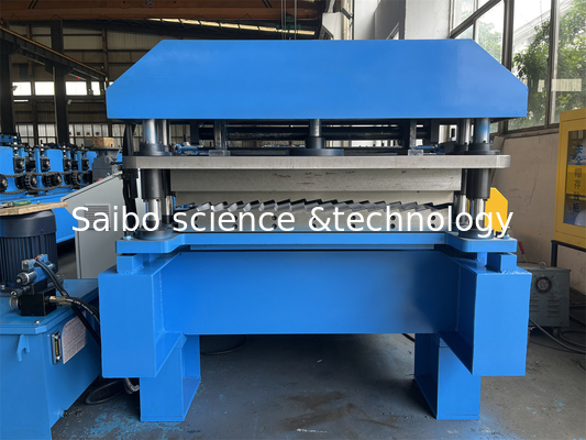 Coil Width 914mm Roofing Wall Panel Roll Forming Machine With Chain Drive