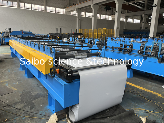 Coil Width 914mm Roofing Wall Panel Roll Forming Machine With Chain Drive