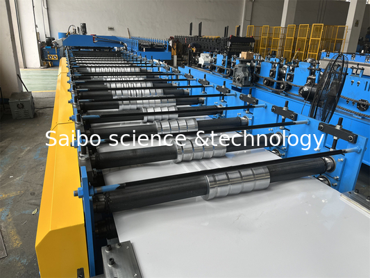 Coil Width 914mm Roofing Wall Panel Roll Forming Machine With Chain Drive
