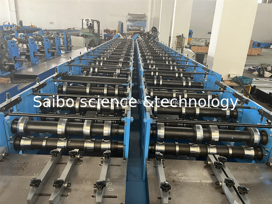 Four Rows C Channel Roll Forming Machine 70mm Dia Shaft 15m/min Speed