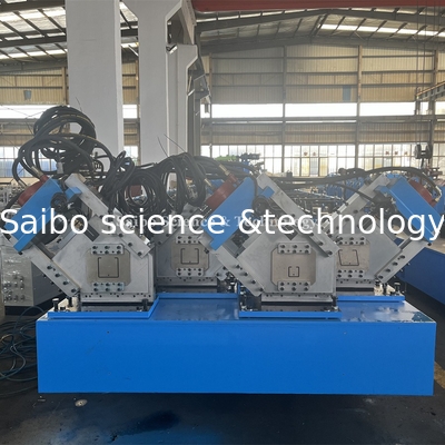 Four Rows C Channel Roll Forming Machine 70mm Dia Shaft 15m/min Speed