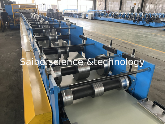 Hydraulic Cutting Downspout Roll Forming Machine With 20 Stations 7.5Kw Power 0-15m/min Speed