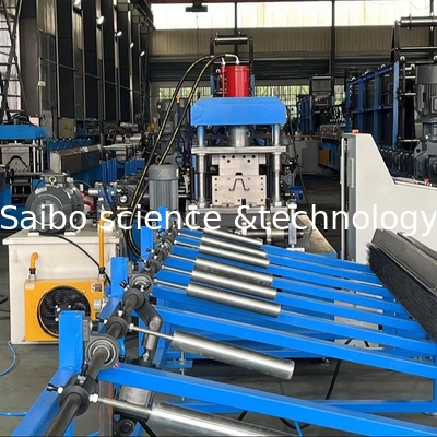 High Speed Solar Hat Roll Forming Machine With 10 Stations In Line Punching