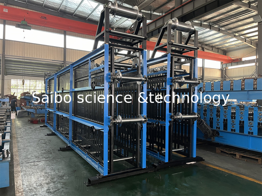 5T Hydraulic Decoiler Solar C Purlin Roll Forming Machine With 10 Stations Punching