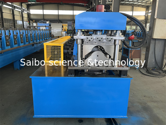 High Speed Automatically Metal Roof Ridge Cap Roll Forming Machine With 3T Hydraulic Decoiler