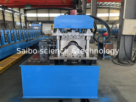 High Speed Automatically Metal Roof Ridge Cap Roll Forming Machine With 3T Hydraulic Decoiler