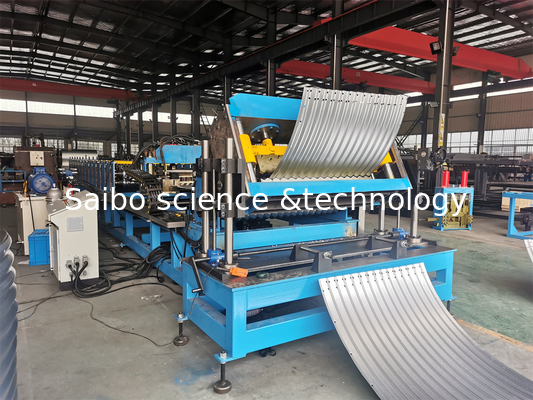 Steel Corrugated Silo Roll Forming Machine Grain Care Forming Machinery With Arch Curving Device