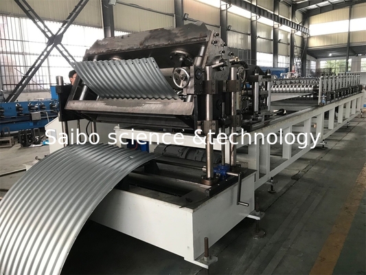 Heavy Duty Silo Roll Forming Machine Gear And Hydraulic Cutting System For Industrial