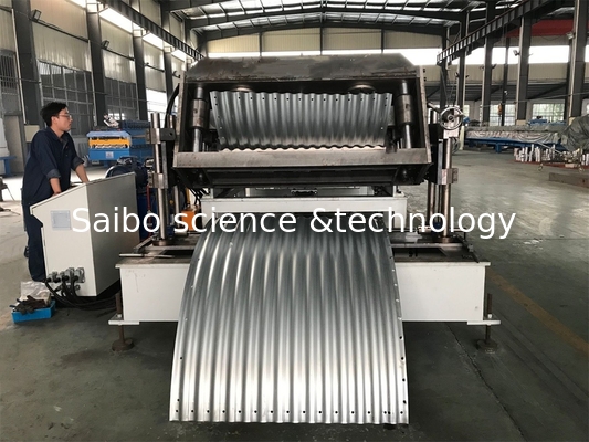 Heavy Duty Silo Roll Forming Machine Gear And Hydraulic Cutting System For Industrial