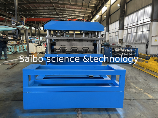 7.5kw Hydraulic Power Floor Deck Roll Forming Machine 10-15m/min Speed