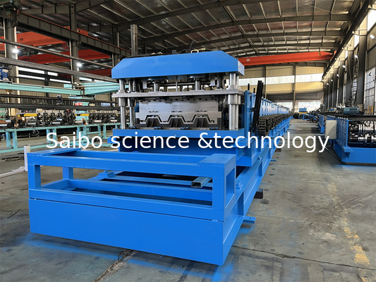 Customized Design Floor Deck Roll Forming Machine With Chain Drive System And 30kw X2 Motors