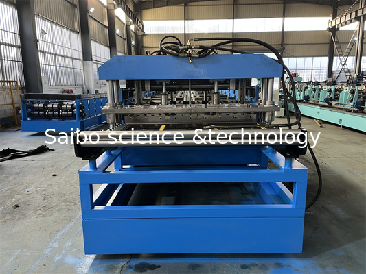 Customized Design Floor Deck Roll Forming Machine With Chain Drive System And 30kw X2 Motors
