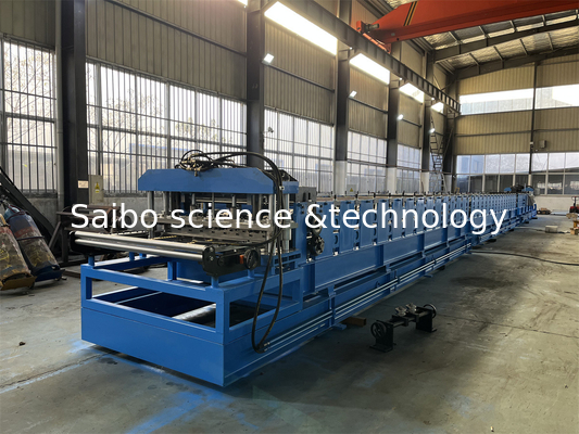 Customized Design Floor Deck Roll Forming Machine With Chain Drive System And 30kw X2 Motors