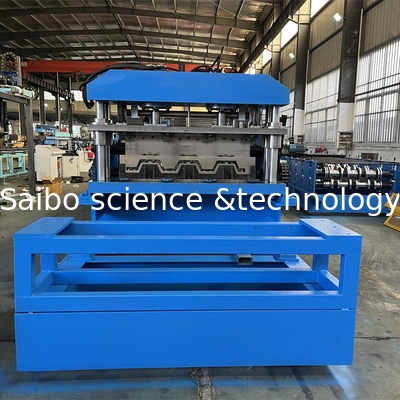 Customized Design Floor Deck Roll Forming Machine With Chain Drive System And 30kw X2 Motors