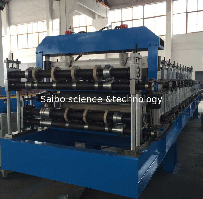 Double Layer Sheet Metal Forming Equipment , Metal Roofing Roll Forming Machine Manual Decoiler