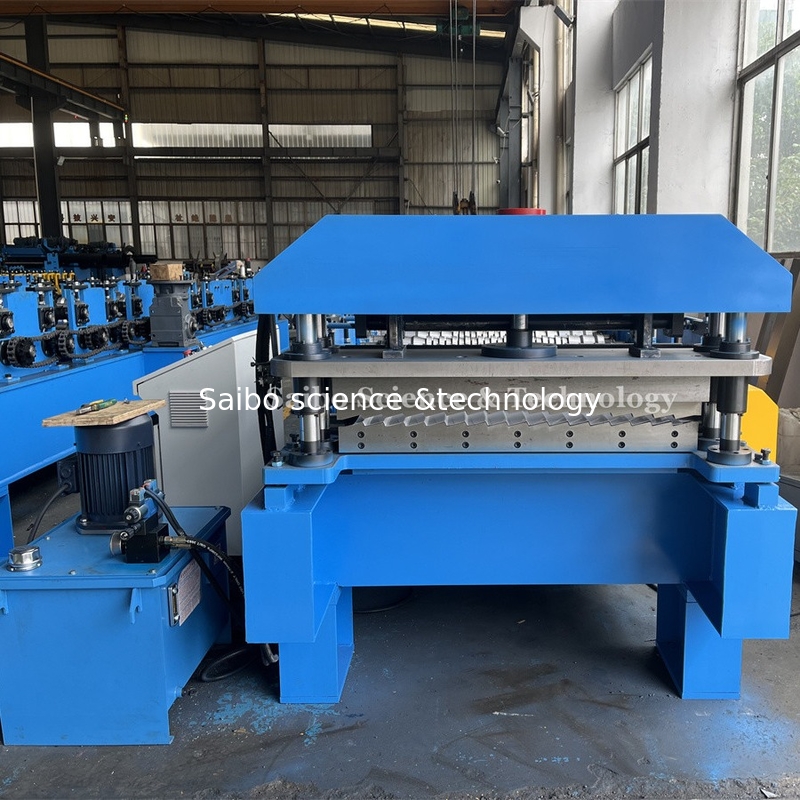 High Quality Roofing Wall Panel Roll Forming Machine With Hydraulic Post Cutting