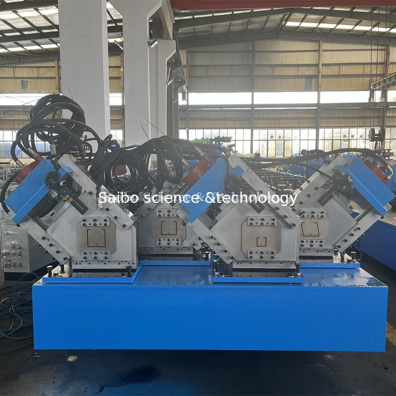 Four Rows C Channel Roll Forming Machine 70mm Dia Shaft 15m/min Speed