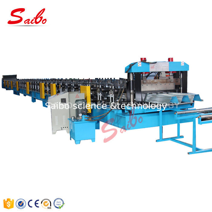 Chain Driven Floor Deck Roll Forming Machine 0.8-1.5mm Thickness 40GP Container